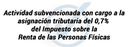 Actividad subvencionada con cargo a la asignación tributaria del 0,7% del Impuesto sobre la
Renta de las Personas Físicas